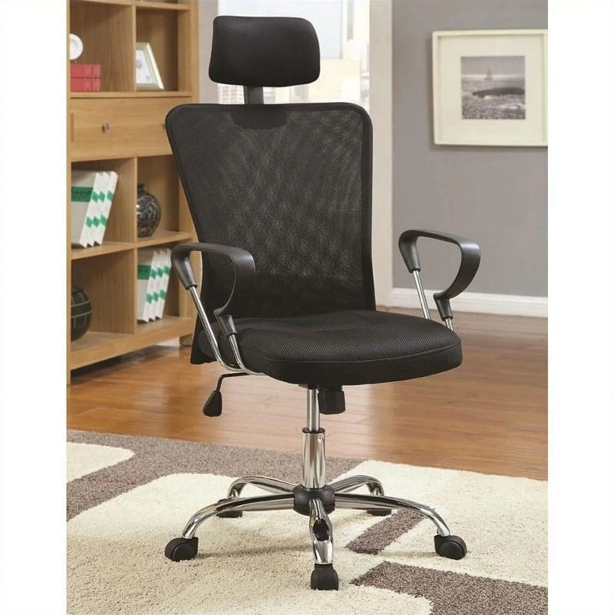 2 Piece L Shaped Writing Desk and Executive Office Chair M669