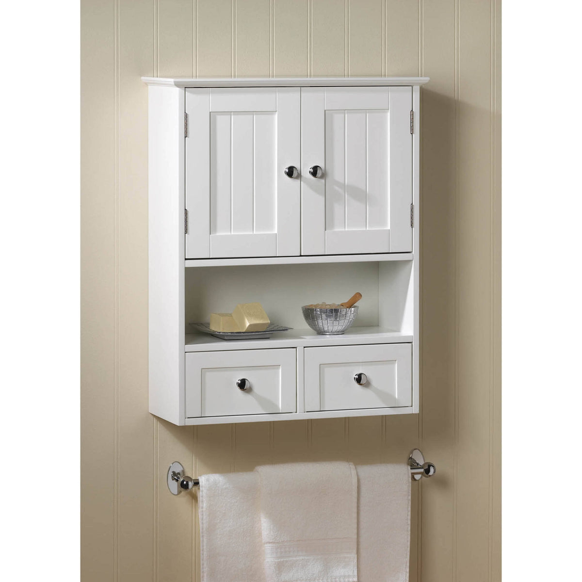 White Wall Cabinet G377