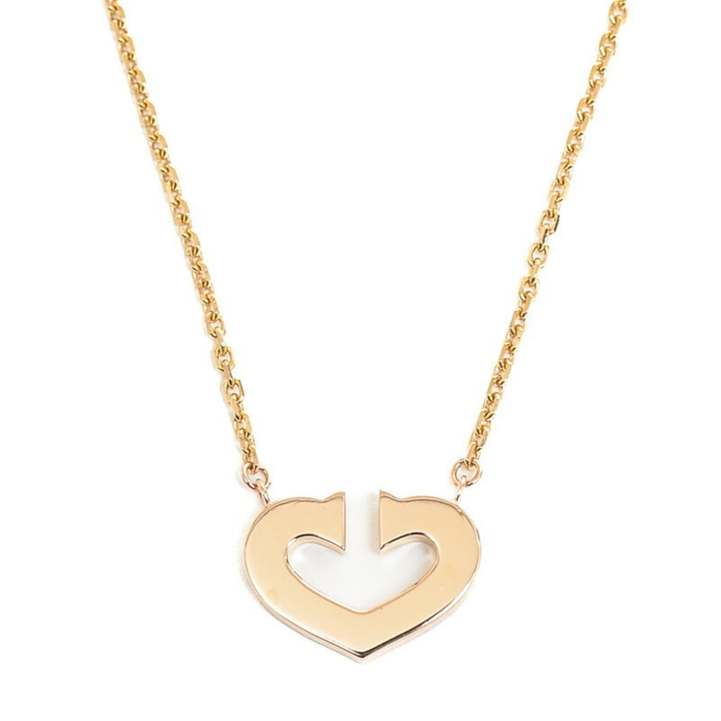 K18PG Heart Pendant Necklace H764