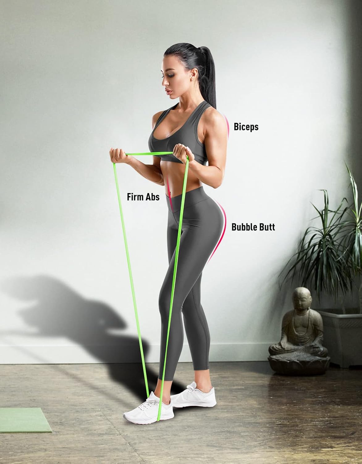 Set of 5 Resistance Bands with Carry Bag U42775