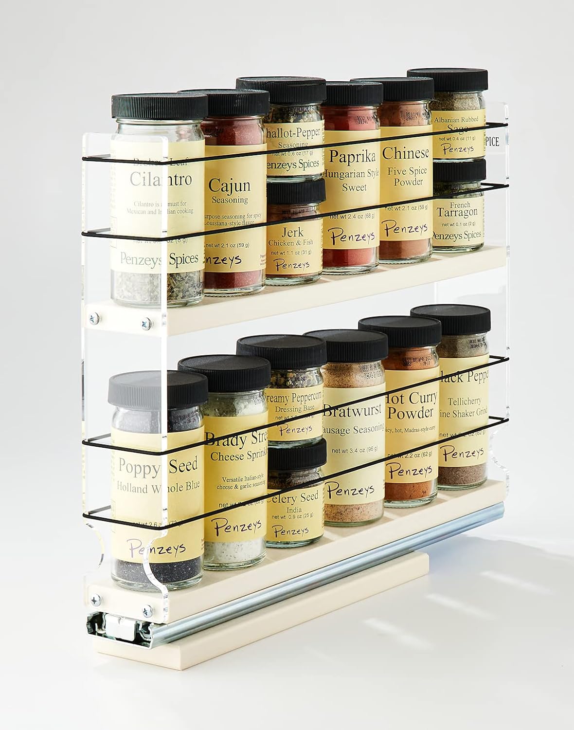 Spice Rack Narrow Space 12 Capacity Drawer Access Y4989