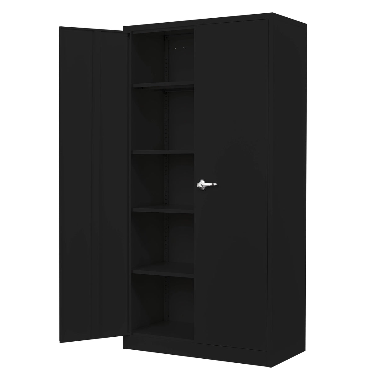 Black Steel Storage Cabinet B762
