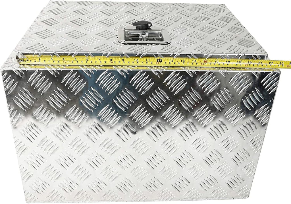 Silver Aluminum Pick Up Truck Bed Tool Box with Lock Keys Y163