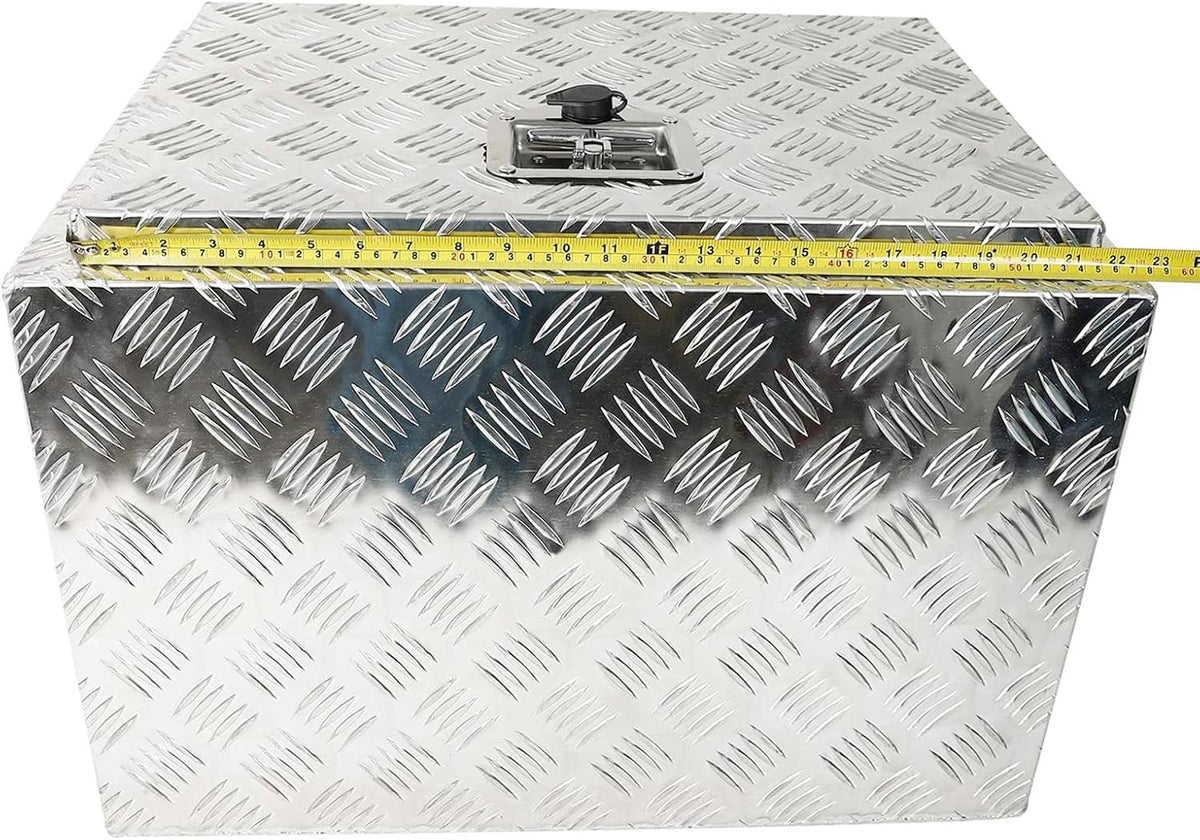 Silver Aluminum Pick Up Truck Bed Tool Box with Lock Keys Y163