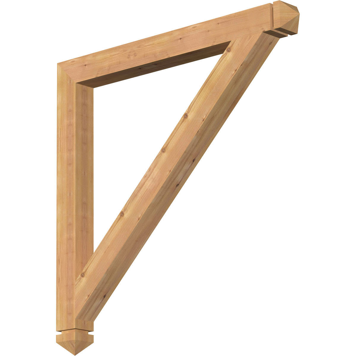 Traditional Arts u0026 Crafts Smooth Bracket, Western Red Cedar A317681