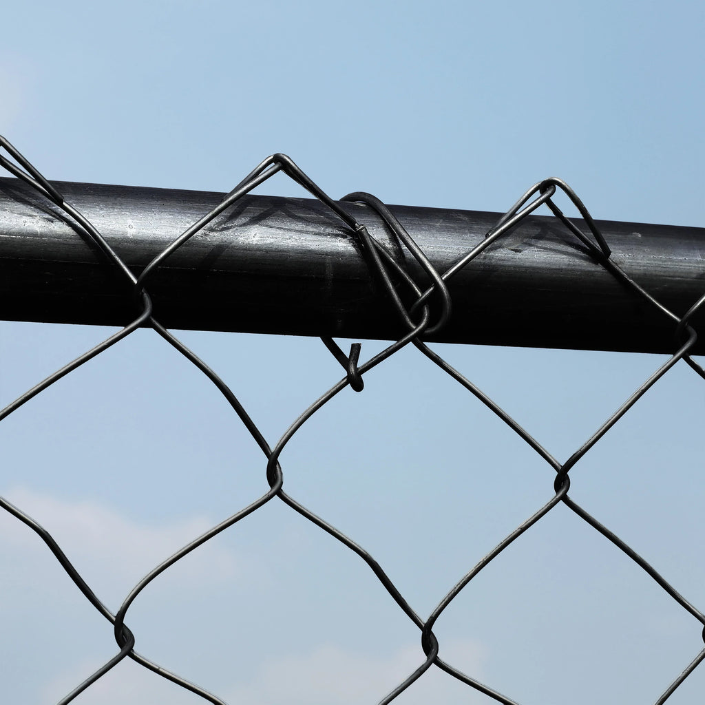Black PVC Coated Steel Chain Link Fence X242417