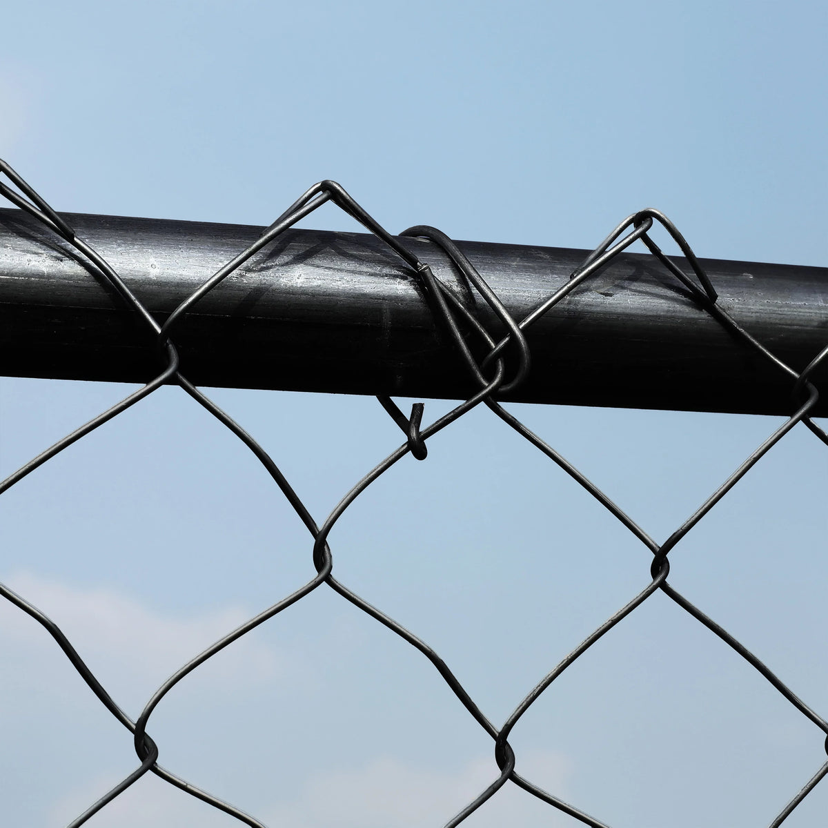 Black PVC Coated Steel Chain Link Fence X242417