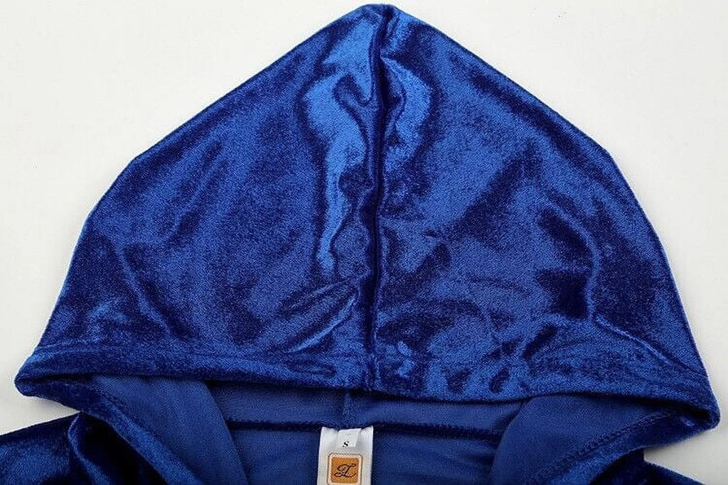 Velour 2-Piece Hoodie Tracksuit Set C2995