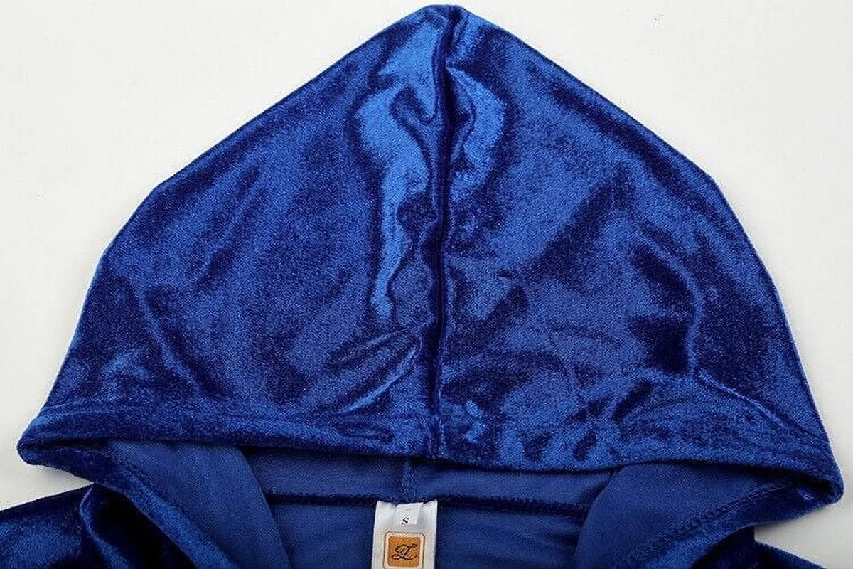 Velour 2-Piece Hoodie Tracksuit Set C2995